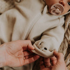 Merino wool baby romper