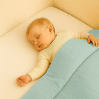 edredon lit bebe 18 mois coton bio blanc vert france papate