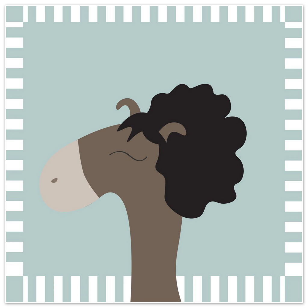 horses with hair blue lilla north