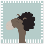 horses with hair blue lilla north