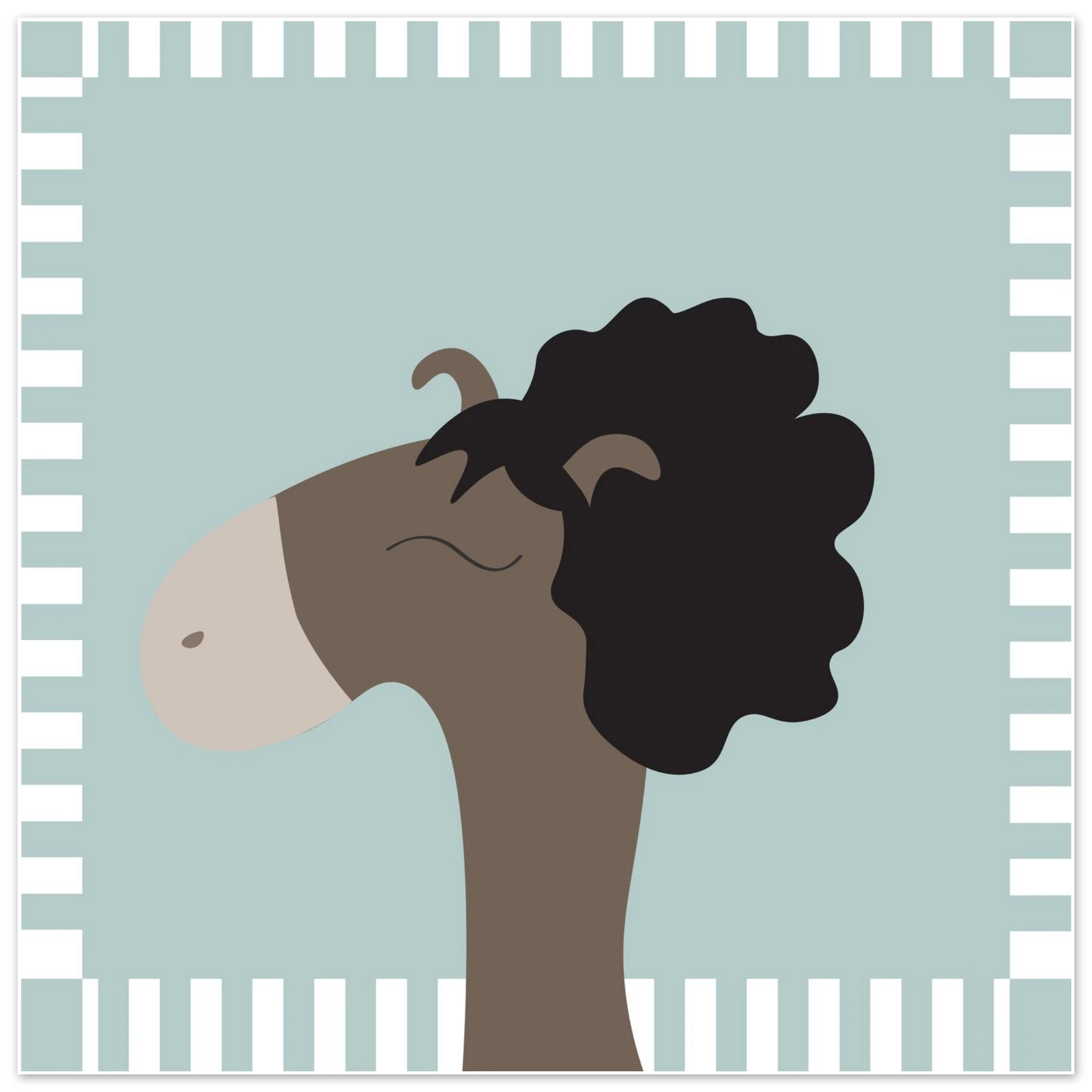 horses with hair blue lilla north