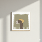 horses with hair green wall