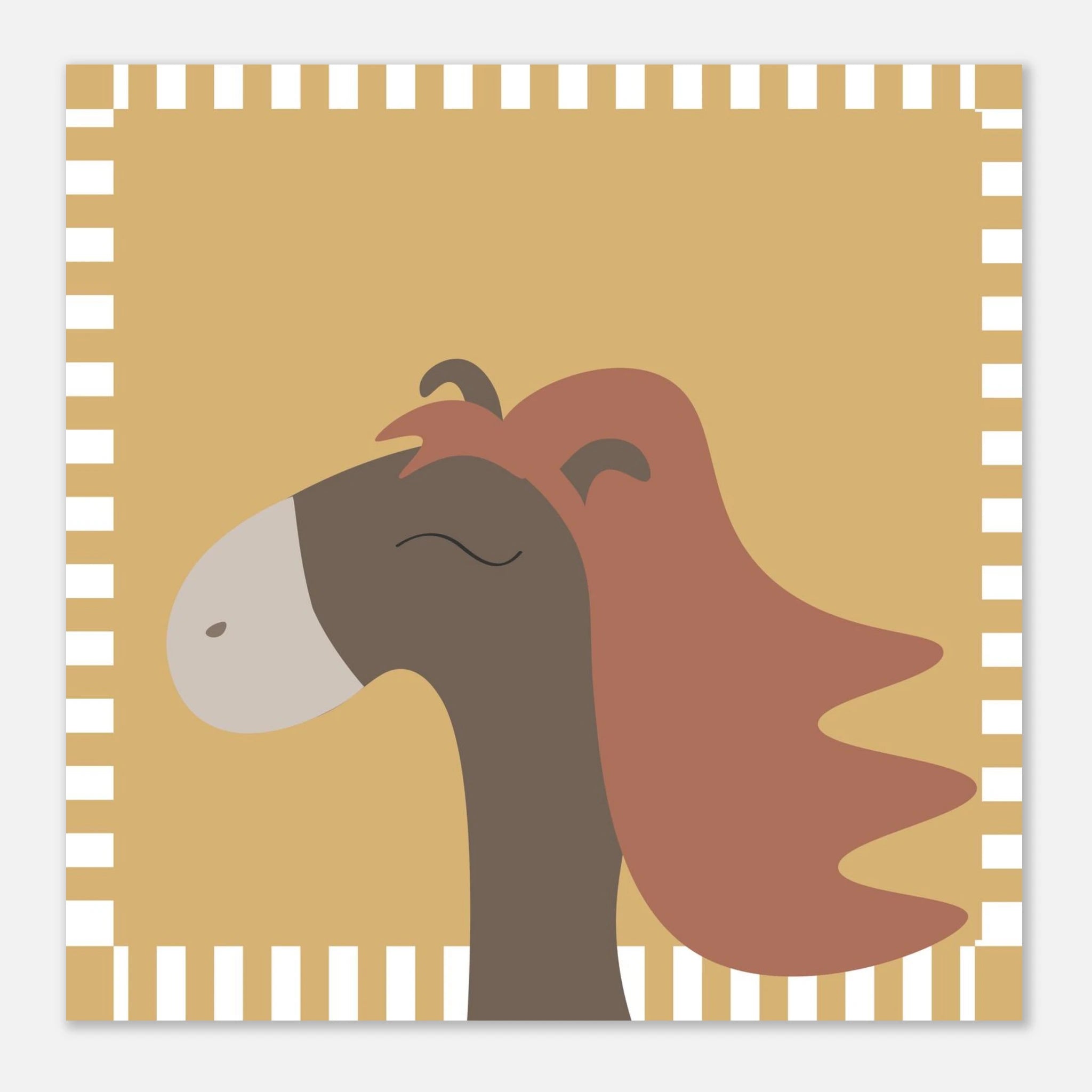 horses with hair yellow