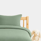 housse de couette en coton bio vert gots papate enfant