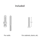 Beech Wood Wall Hook with Leather Strap